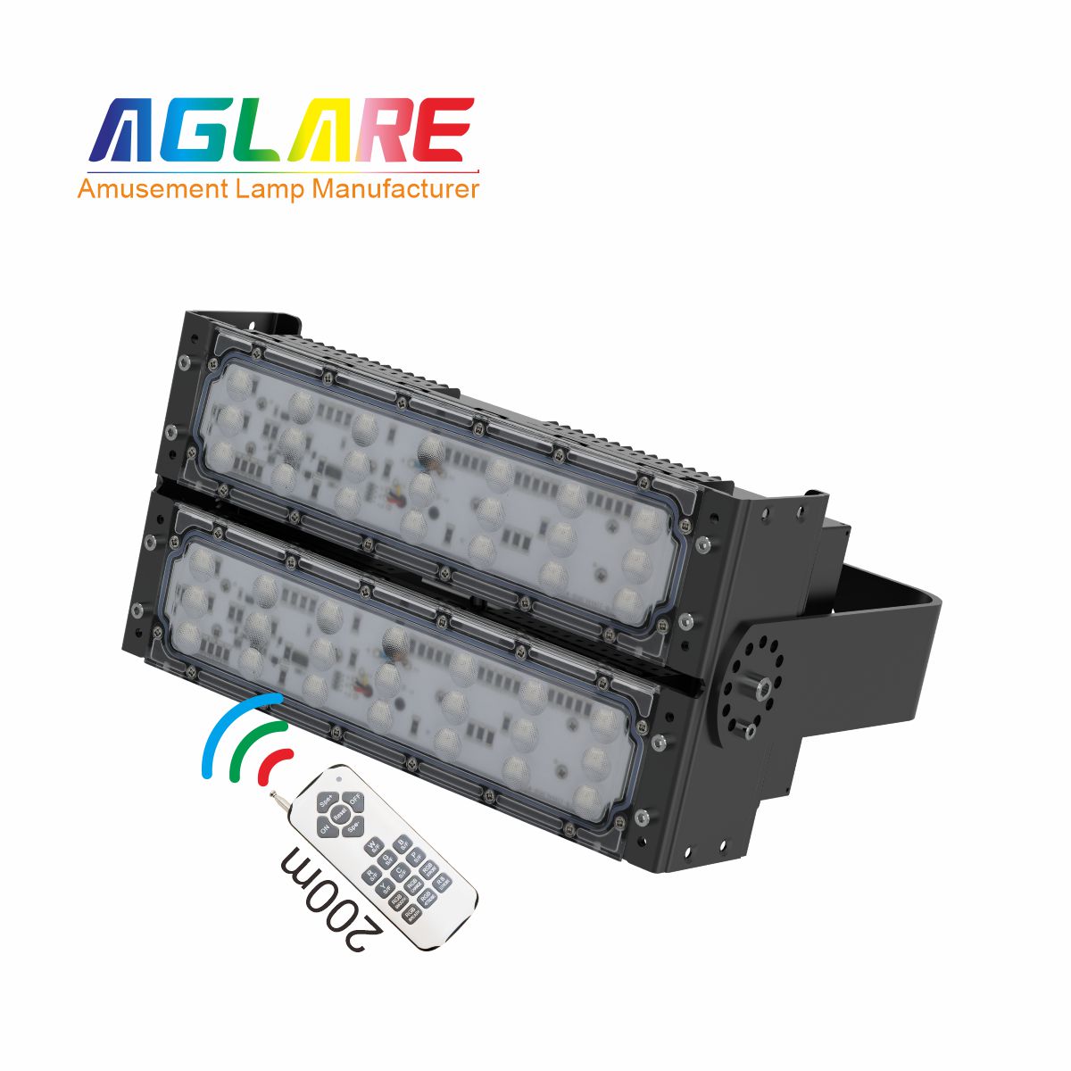 100W LED彩色泛光灯 RGB投光灯带？？？仄